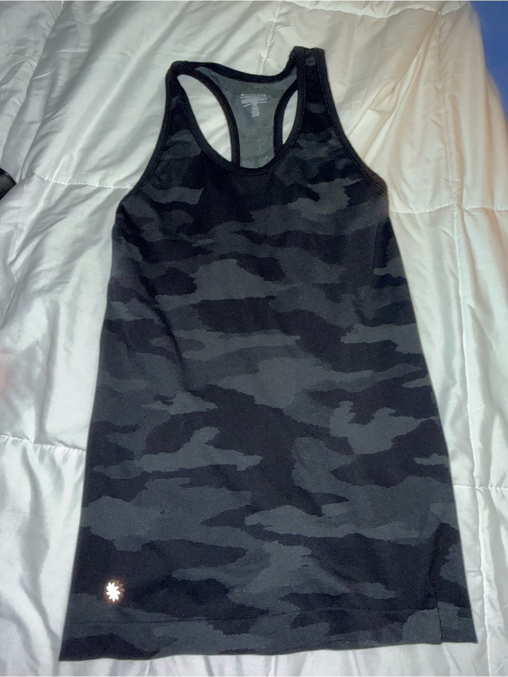 Athleta Black Camo Racerback Tank